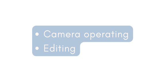 Camera operating Editing